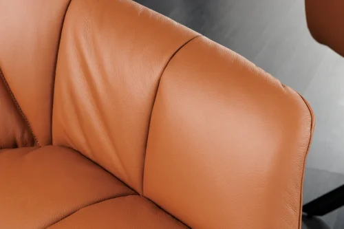 Otočné jídelní křeslo KOKALOS 2 ks kůže Dekorhome