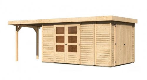 Dřevěný zahradní domek RETOLA 6 Dekorhome - ŠÍŘKA: 601 cm