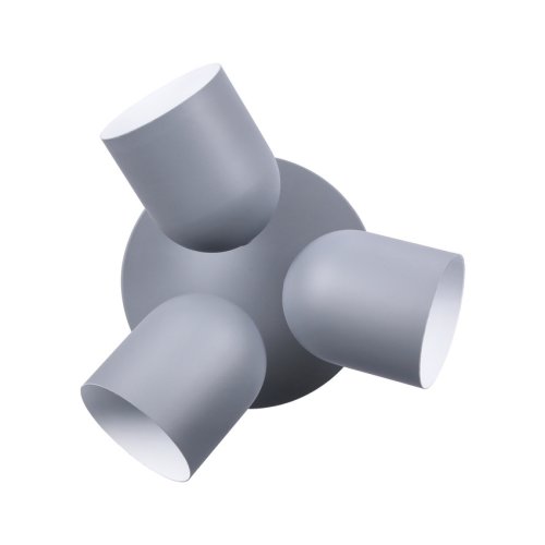 Stropná lampa 3xE27 sivá 32cm AZURO