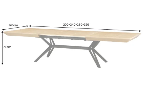 Rozkladací jedálenský stôl MONTERO Dekorhome