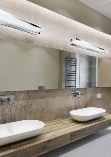 Kúpeľňová LED svietiaca páska chrómová oceľ 12W 60cm Sumo