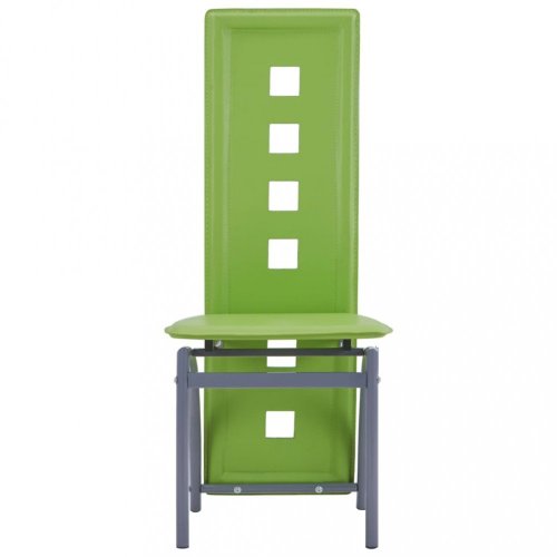 Jedálenská stolička 2 ks umelá koža Dekorhome - BAREVNÁ VARIANTA: Zelená