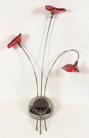 414 L&H Rio nástenná lampa 3X20W G4 12V chróm