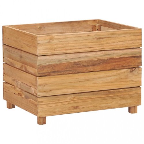 Zahradní truhlík teakové dřevo Dekorhome - ROZMĚR: 50x40x38 cm