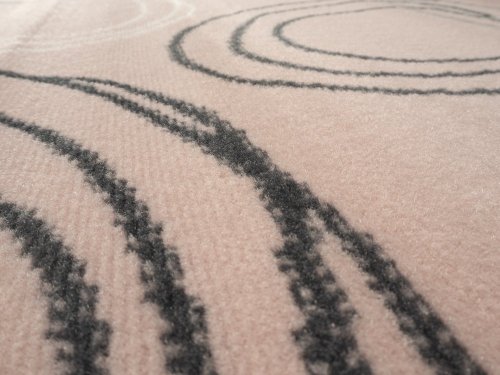 Kusový koberec Circles powder pink 80x150 cm