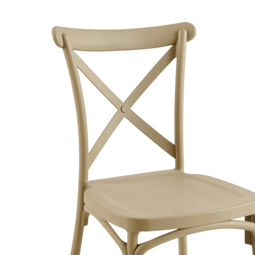 Stohovatelná židle SAVITA - BAREVNÁ VARIANTA: Šedohnědá taupe