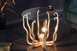 Odkládací stolek / lampa AMDAS Dekorhome
