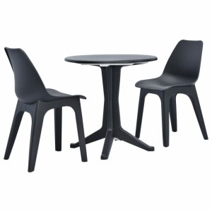 Záhradný bistro set 3 ks plast Dekorhome