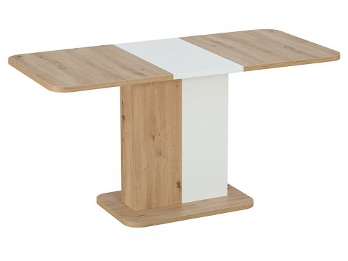Rozkladací jedálenský stôl NEXT - BAREVNÁ VARIANTA: Dub artisan / bílá