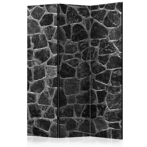 Paraván Black Stones Dekorhome - ROZMĚR: 135x172 cm (3-dílný)