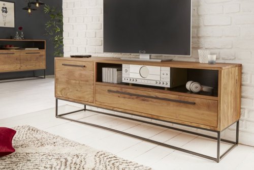 TV stolek BASTET Dekorhome - BAREVNÁ VARIANTA: Přírodní dřevo