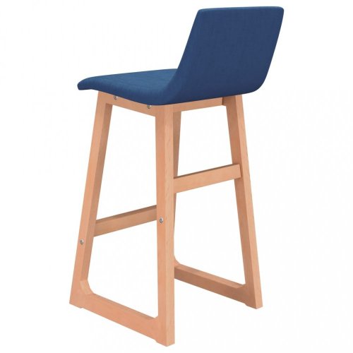 Barové židle 2 ks látka / buk Dekorhome - BAREVNÁ VARIANTA: Krémová