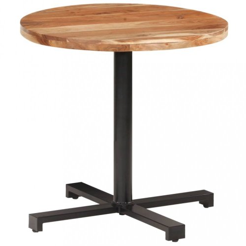 Bistro stůl kulatý hnědá / černá Dekorhome - ROZMĚR: ø 60 cm