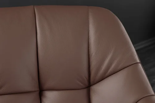 Otočné jídelní křeslo KOKALOS 2 ks kůže Dekorhome