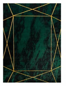 Kusový koberec Emerald 1022 green and gold 80x150 cm