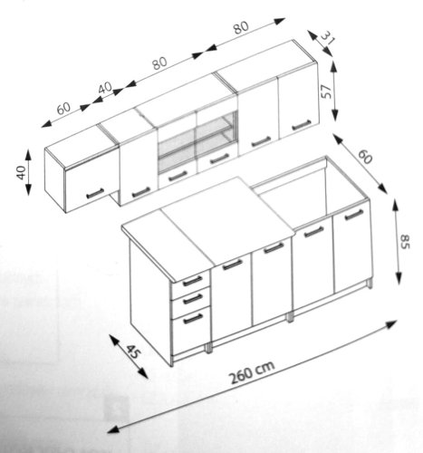 Kuchyňská linka PERLA 260