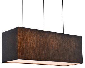 Stropná lampa čierna 5xE27 Boho