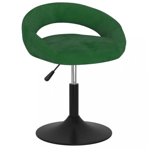 Barová židle samet / kov Dekorhome - BAREVNÁ VARIANTA: Tmavě zelená