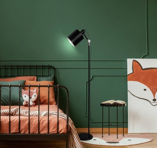 Stojacia lampa Zana čierna 166 cm