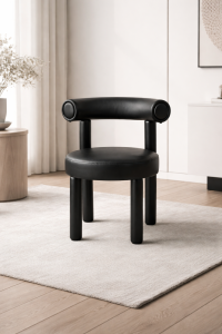 Leith LET77BLK-L Tapetovaná stolička