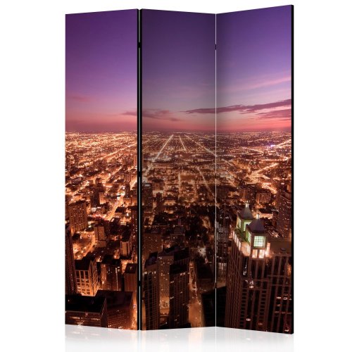 Paraván Chicago Panorama Dekorhome - ROZMER: 135x172 cm (3-dielny)