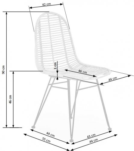 Jídelní židle K337 - BAREVNÁ VARIANTA: Přírodní