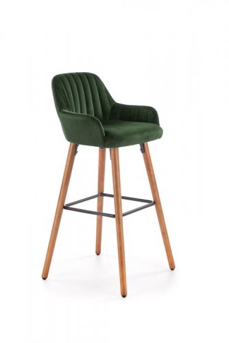 Barová židle H-93 - BAREVNÁ VARIANTA: Tmavě zelená