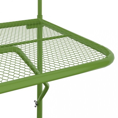 Závěsný balkónový stolek Dekorhome - BAREVNÁ VARIANTA: Zelená
