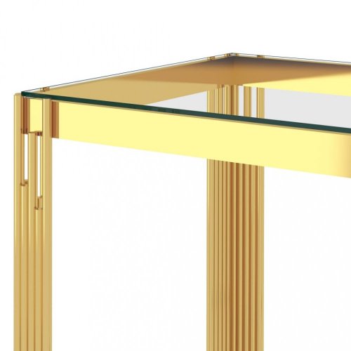 Konferenční stolek Dekorhome - BAREVNÁ VARIANTA: Zlatá