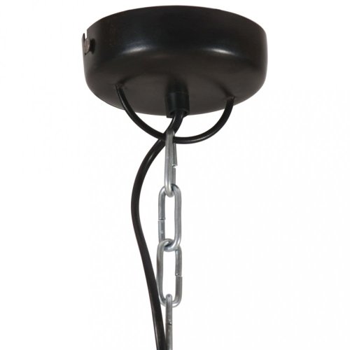 Závěsná lampa černá / mangovníkové dřevo Dekorhome