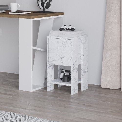 Nočný stolík Ema - Carrara Marble