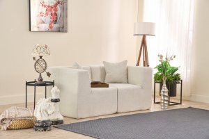 Dvojmiestna pohovka Raks - Cream