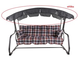 Strieška k hojdačke RAVENNA - POSLEDNÝ KUS