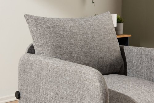 Rozkladacie kreslo Saga Single - Light Grey