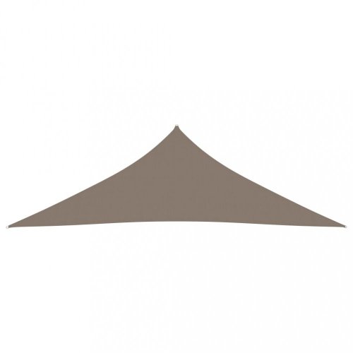 Stínící plachta trojúhelníková 3,5 x 3,5 x 4,9 m oxfordská látka Dekorhome - BAREVNÁ VARIANTA: Béžová