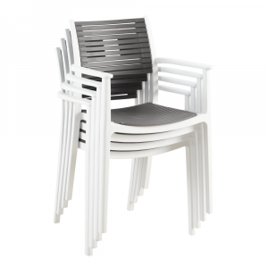 Plastová stolička FEDRA stohovateľná-KOPIE