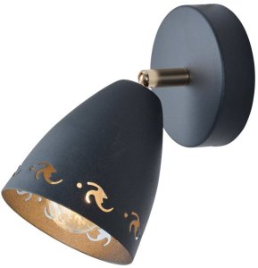 Nástenná lampa 1X40W E14 čierna COTY