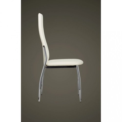 Jídelní židle 2 ks umělá kůže Dekorhome - BAREVNÁ VARIANTA: Bílá