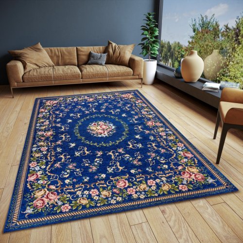 Kusový koberec Gobelin 105868 Blue Multicolored 75x150 cm