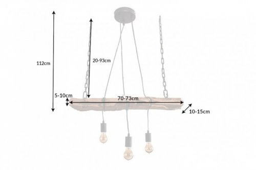 Závěsná lampa IDAIA Dekorhome - ŠÍŘKA: 70 cm