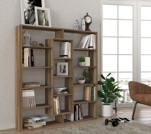 Knižnica Ample - Walnut