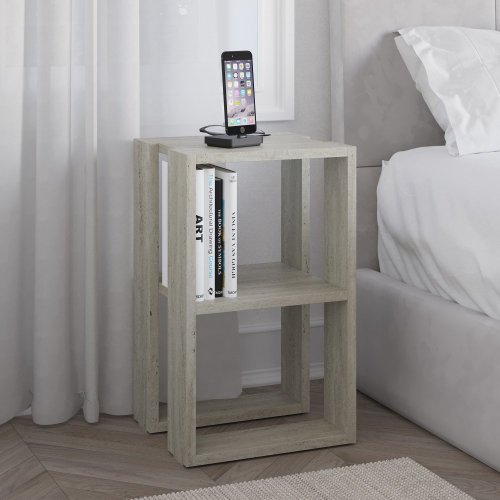 Nočný stolík Lonie - Travertine