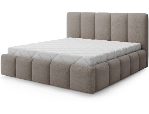 Posteľ Edvige + Drevený rám + plynový piest + kontajner 160x200