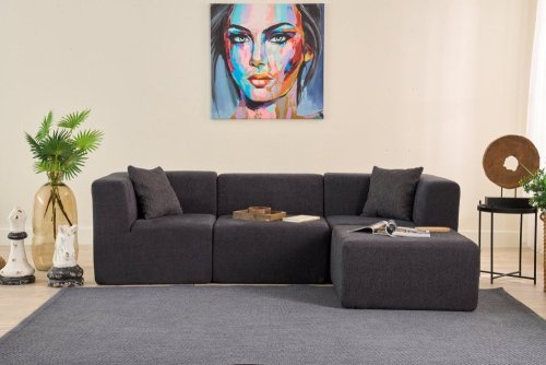 Rohová sedacia súprava / Rohová pohovka Raks - Anthracite