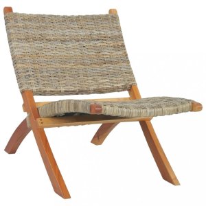 Relaxačné kreslo ratan / mahagón Dekorhome