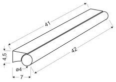 Nástenná lampa do kúpeľne chróm/biela LED 7W 4000K Daphne