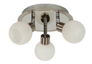 Stropné svietidlo 3X40W G9 saténový chróm ALABASTER