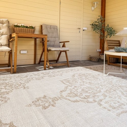 Kusový koberec Beach 103854 Cream/Beige – na ven i na doma 200x290 cm