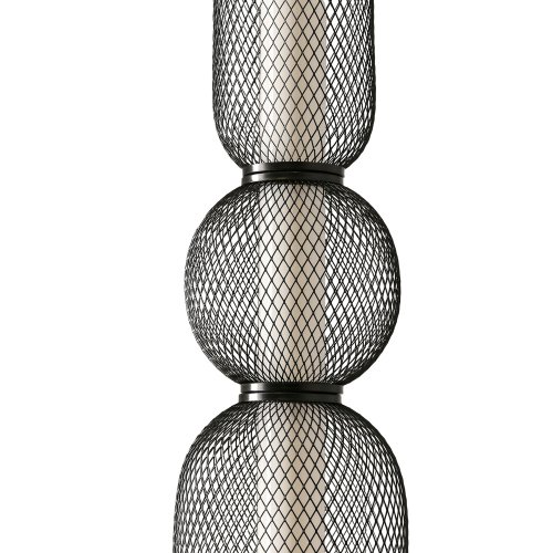 Závesná lampa PUMA s drôteným tienidlom 14 x 71 cm – dizajnové LED osvetlenie obývačky 3000K