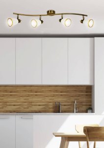 Nástenná stropná lampa patinovaný pásik 4xG9 Regent